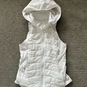 lululemon athletica White Hooded Vest